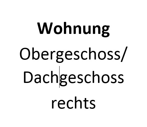 Wohnung oben rechts